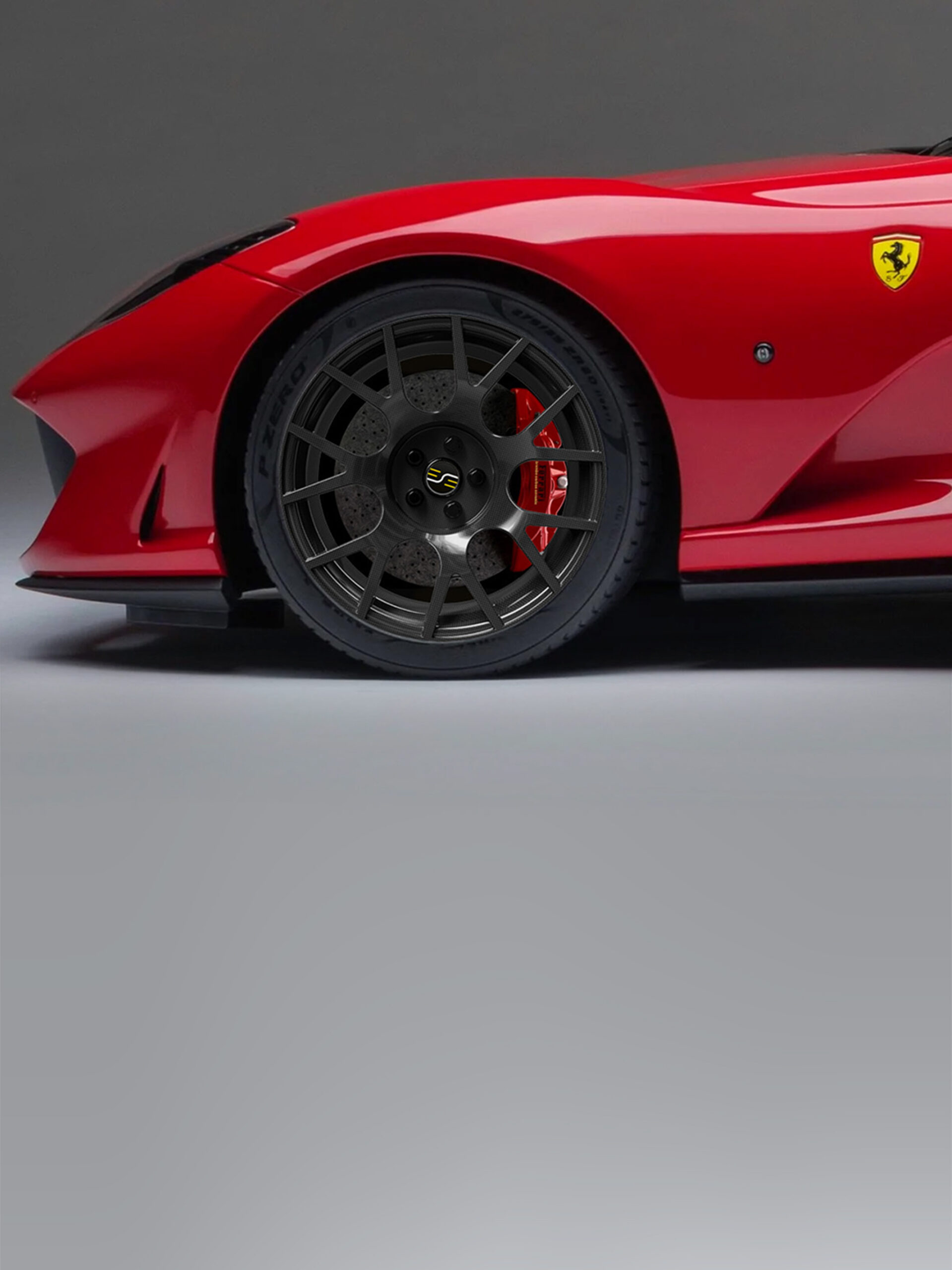 Ferrari with ESE E3 Carbon Wheels